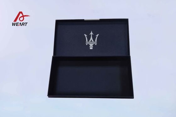 De zachte Vakjes van de de Juwelengift van de Aanrakingslaminering, Diepe Blauwe het Document van Filp Type Aangepaste Vakje Embleemdruk